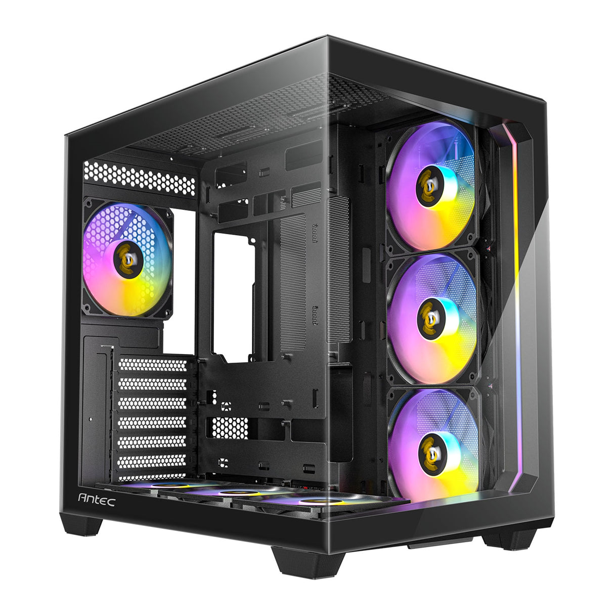 ANTEC Constellation C5 Black ARGB Case, 270' Full-view tempered glass, Dual Chamber, Support back-connect motherboards, 7 x ARGB PWM fans with built-in fan controller, ATX, Micro-ATX, ITX