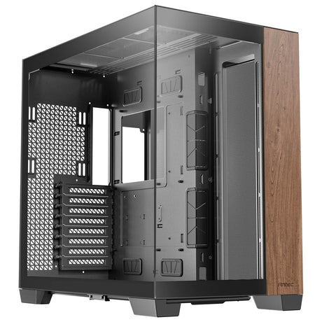 ANTEC Constellation C8 Dual Chamber Case, Gaming, Wood, Full Tower, 2 x USB 3.0 / 1 x USB Type-C, Seamless Left and Front Tempered Glass Side Panel, E-ATX, ATX, Micro ATX, ITX