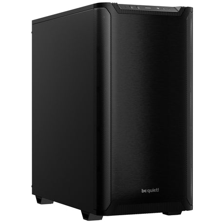 be quiet! Pure Base 501 Case, Black, Mid Tower, 2 x USB Type-A, 1 x USB Type-C, 2 x Pure Wings 2 140mm Black PWM Fans Included, Exchangeable Top Cover for Silent or High Performance, Insulation Mats on Front, Sides & Top