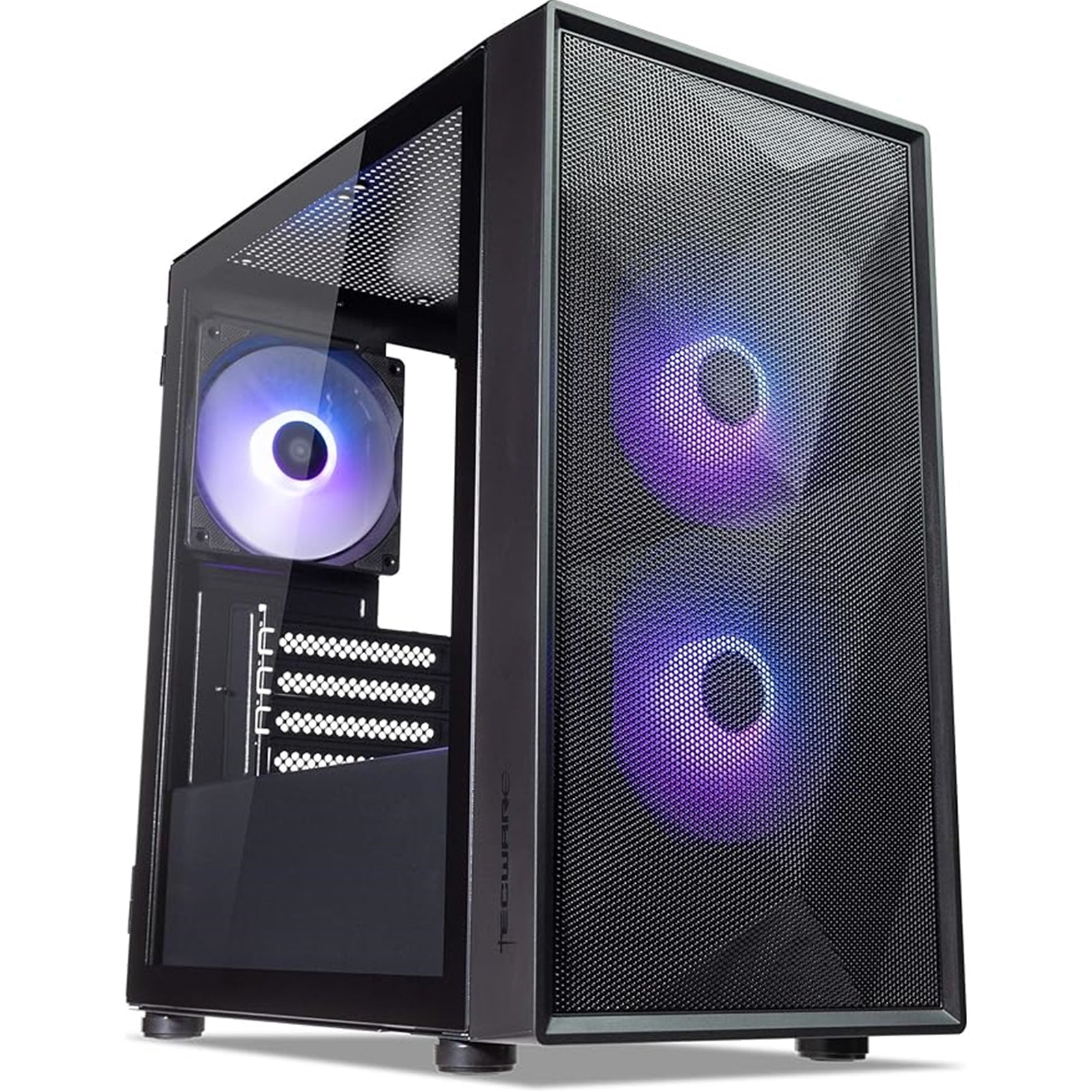TecWare Forge M2 mATX PC Case, Compact High Airflow Mesh Front Panel,