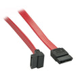 LINDY 33352 0.7m SATA Internal Cable 7 Pin To 90 Deg 7Pin, Compatible with SATA III and backwards compatible with SATA I and II, Red, 10 Year Warranty