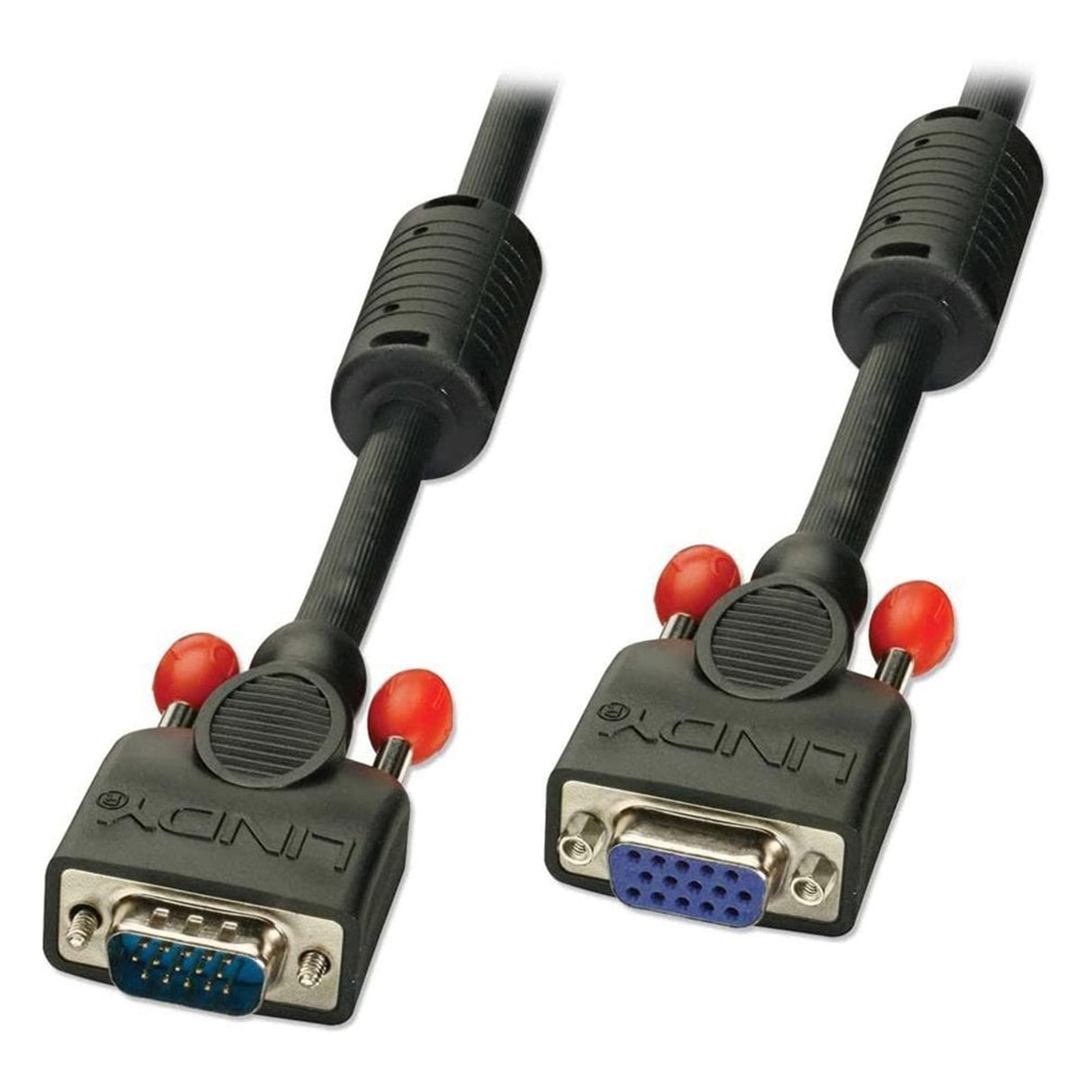 LINDY 36391 0.5m Premium SVGA Monitor Extension Cable, Black