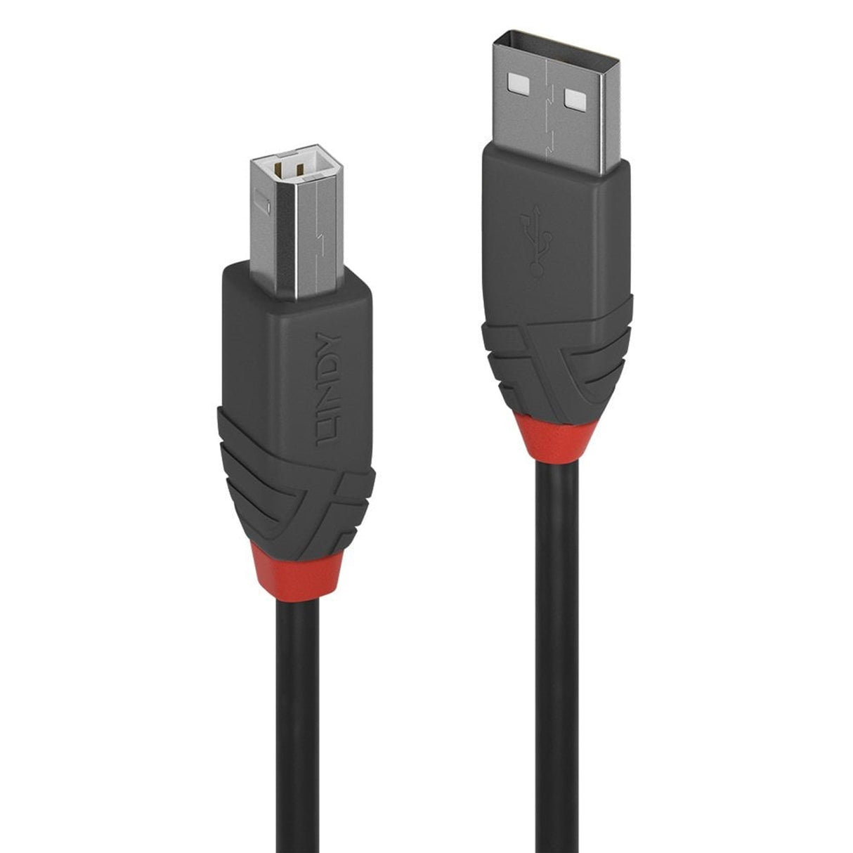 LINDY 36676 7.5m USB 2.0 Type A to B Cable, Anthra Line