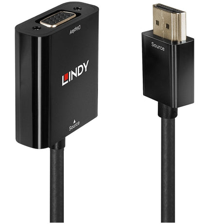 LINDY 38291 HDMI to VGA Converter, Direct Signal Conversion, Supports resolutions up to 1920x1200 including 1080p, Quick and simple plug and play installation, 2 year warranty