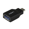 LINDY 41899 USB Adapter, USB 3.2 Type-C (M) to USB 3.2 Type-A (F), Adapter, Black, Supports Data Transfer Speeds up to 10Gbps, Robust PVC Housing & Nickel Connectors, Retail Polybag Packaging