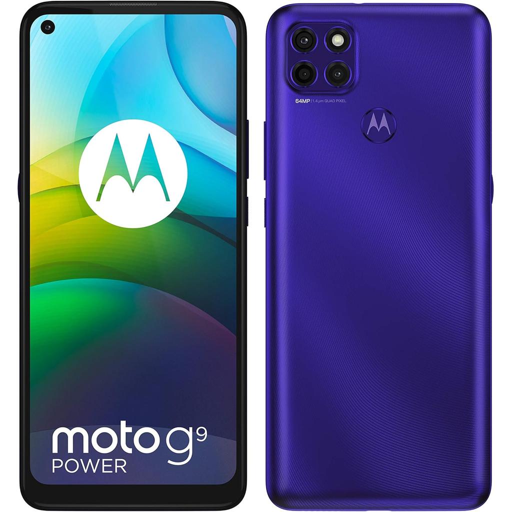 Motorola Moto G9 Power 128GB Smartphone – Purple/Violet – Unlocked – Fully Tested & Ready to Use – Long Battery Life & Reliable Performance