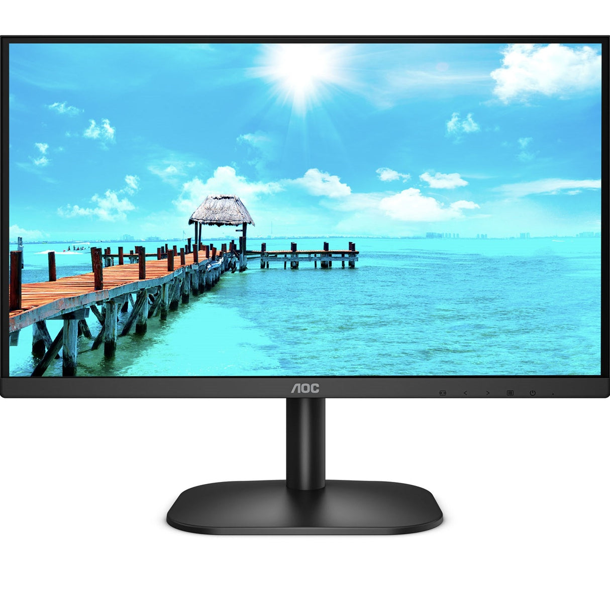 AOC 24B2XH/EU 23.8 Inch IPS Monitor, Full HD, Widescreen, VGA, HDMI, 4ms, 75Hz, Frameless, VESA