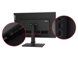 Lenovo ThinkVision T24i-10 23.8" Full HD 1080p IPS LED Business Monitor – HDMI, DisplayPort, VGA, USB 3.0 Hub, Height Adjustable Stand, Pivot & Swivel