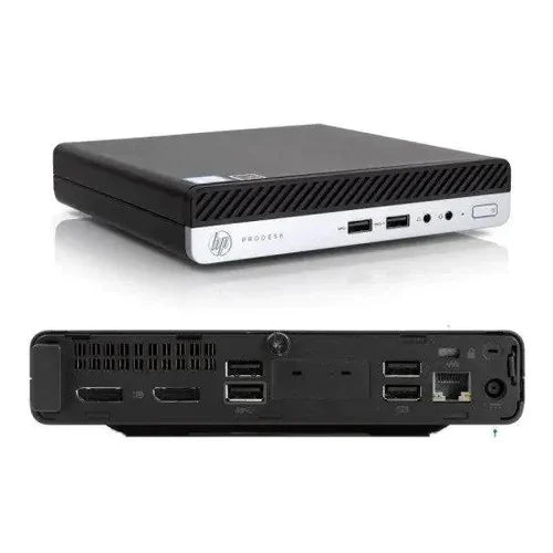 HP ProDesk 400 G4 Mini PC – Intel Core i3-8100T, 8GB RAM, 256GB SSD, Windows 11 Pro Desktop