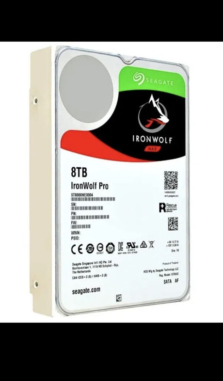 Seagate IronWolf Pro HDD, SATA 6G, 7200 rpm, 3.5 inches - 8 TB ST8000NE0004