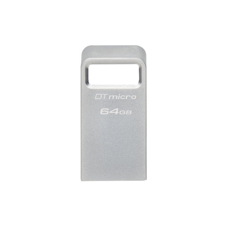 Kingston DTMC3G2/64GB 64GB DataTraveler Micro USB Flash Drive, USB 3.2, Metal Casing, Up to 200MB/s