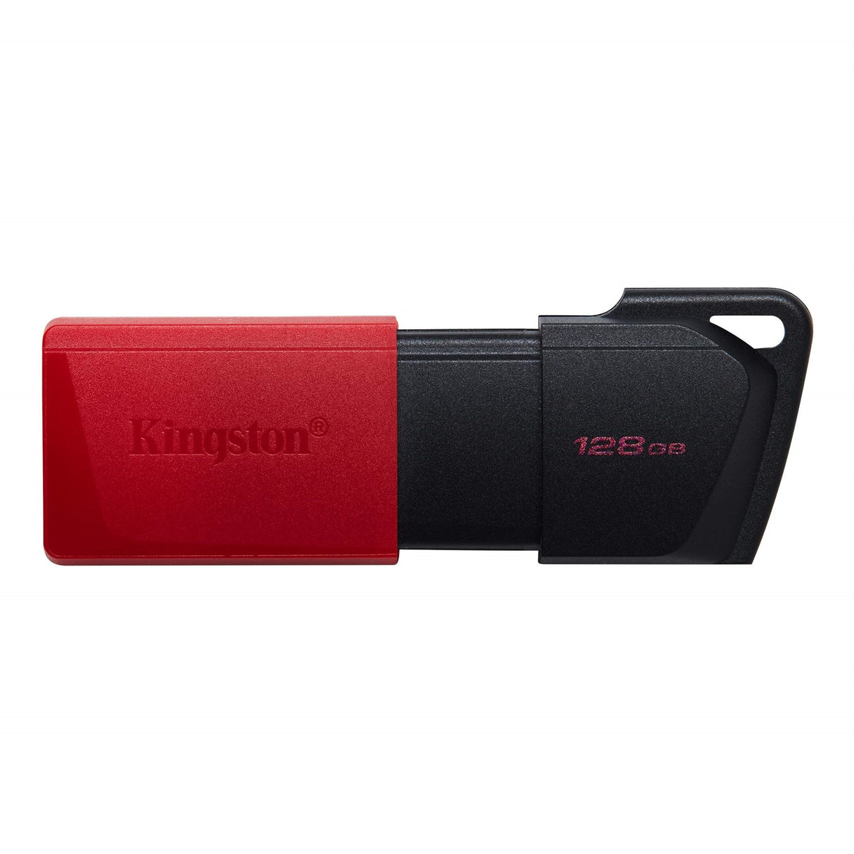 Kingston DataTraveler ExodiaM DTXM/128GB USB Flash Drive, 128GB, USB 3.2, Red / Black, Moving Cap Design